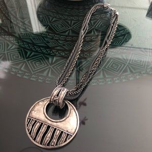 Silpada silver necklace and pendant